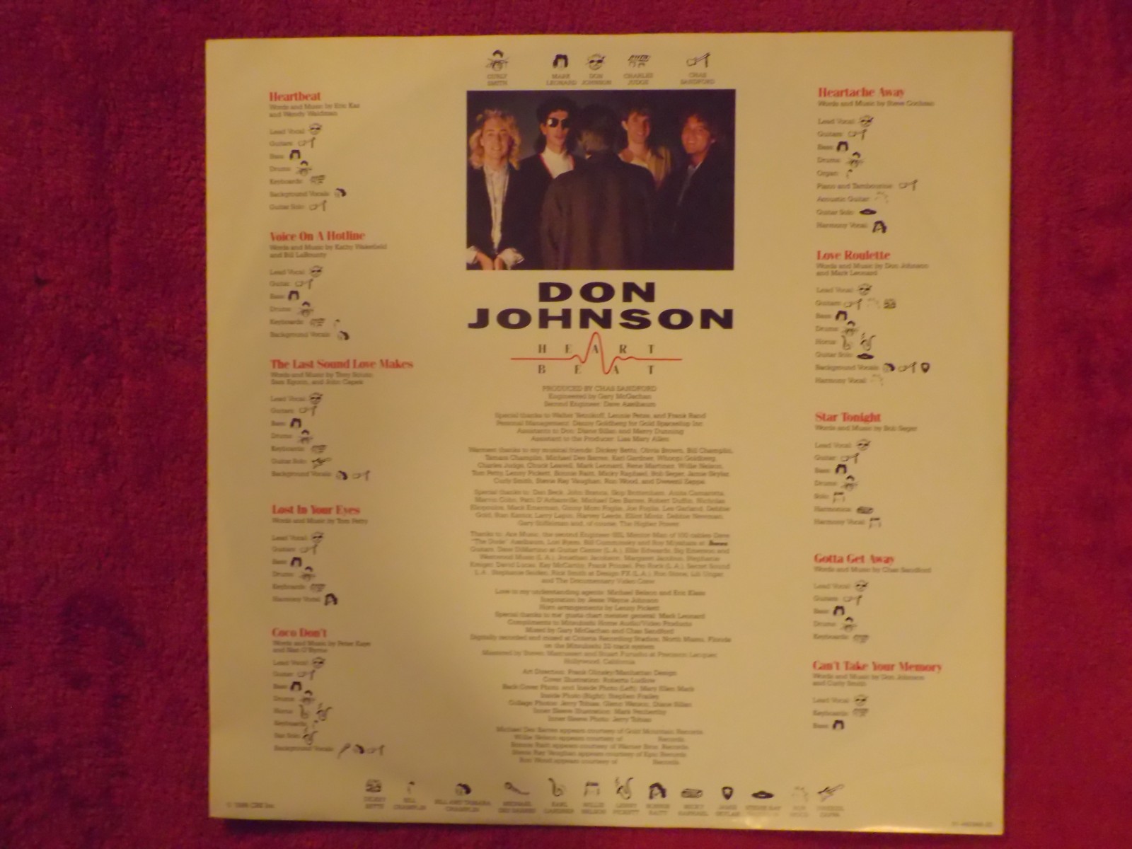 Don Johnson – Heartbeat | LP, Niederlande, Bild 3