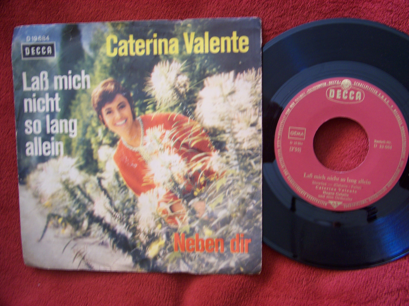 Caterina Valente – Laß mich nicht so lang allein / Neben dir (Decca, Single)