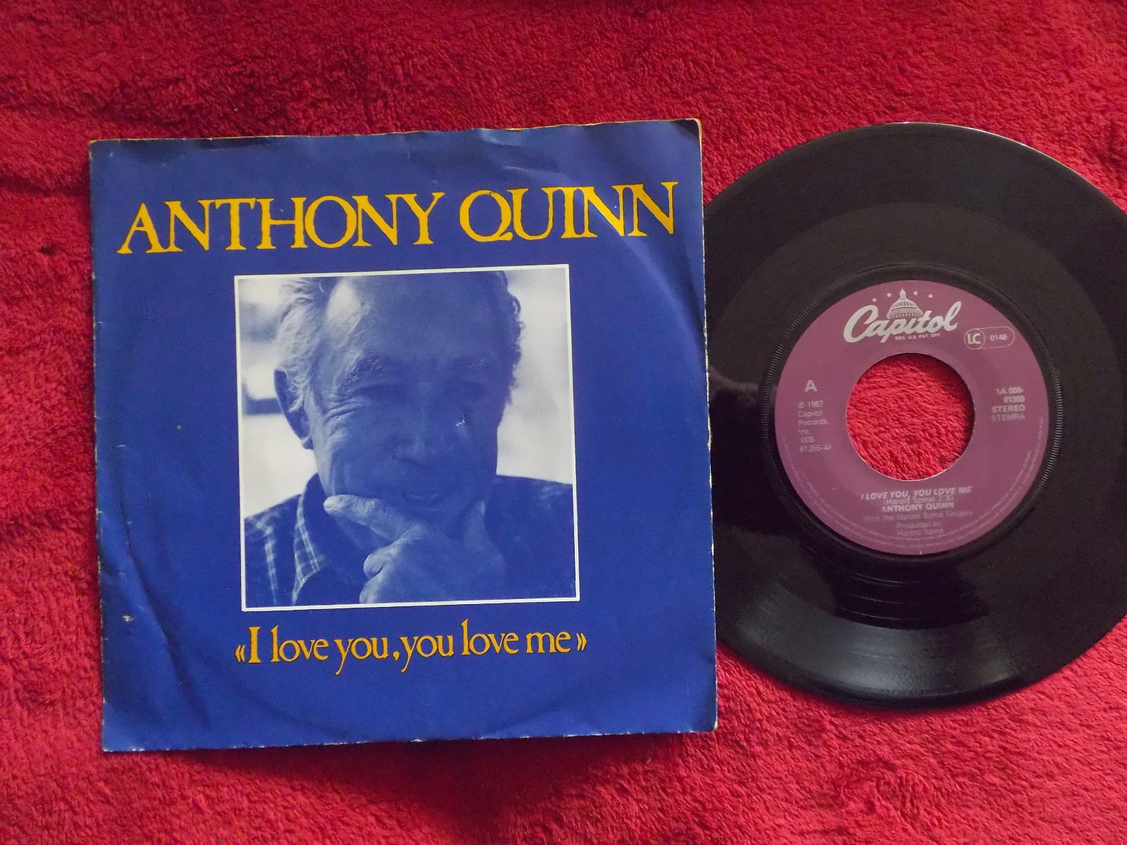 Anthony Quinn – I love you, you love me / Sometimes · Capitol Records · Single