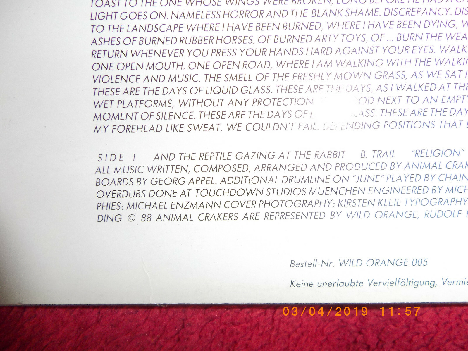 The Animal Crakers – St. Sebastian (LP), Bild 3