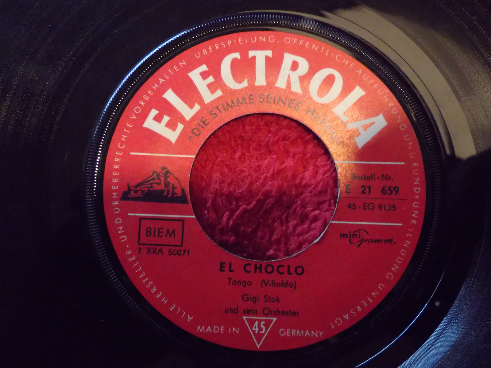Gigi Stok – El Choclo / Joe Loss – Pasodoble | Electrola, Bild 2