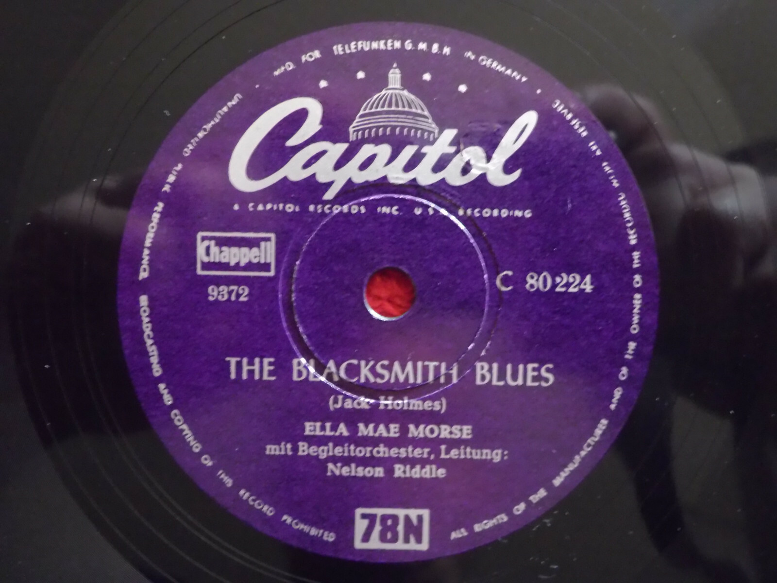 Ella Mae Morse / Kay Starr – The blacksmith blues / Wheel of fortune (78 U/min)