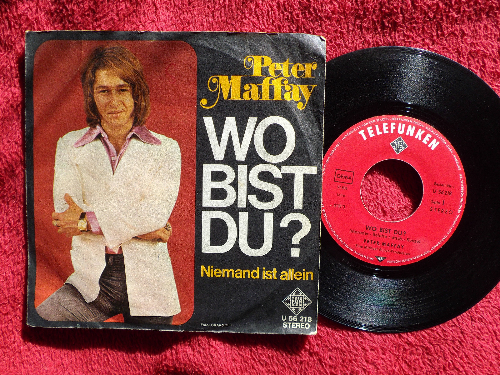 Peter Maffay – Wo bist du? / Niemand ist allein (Telefunken-Single)