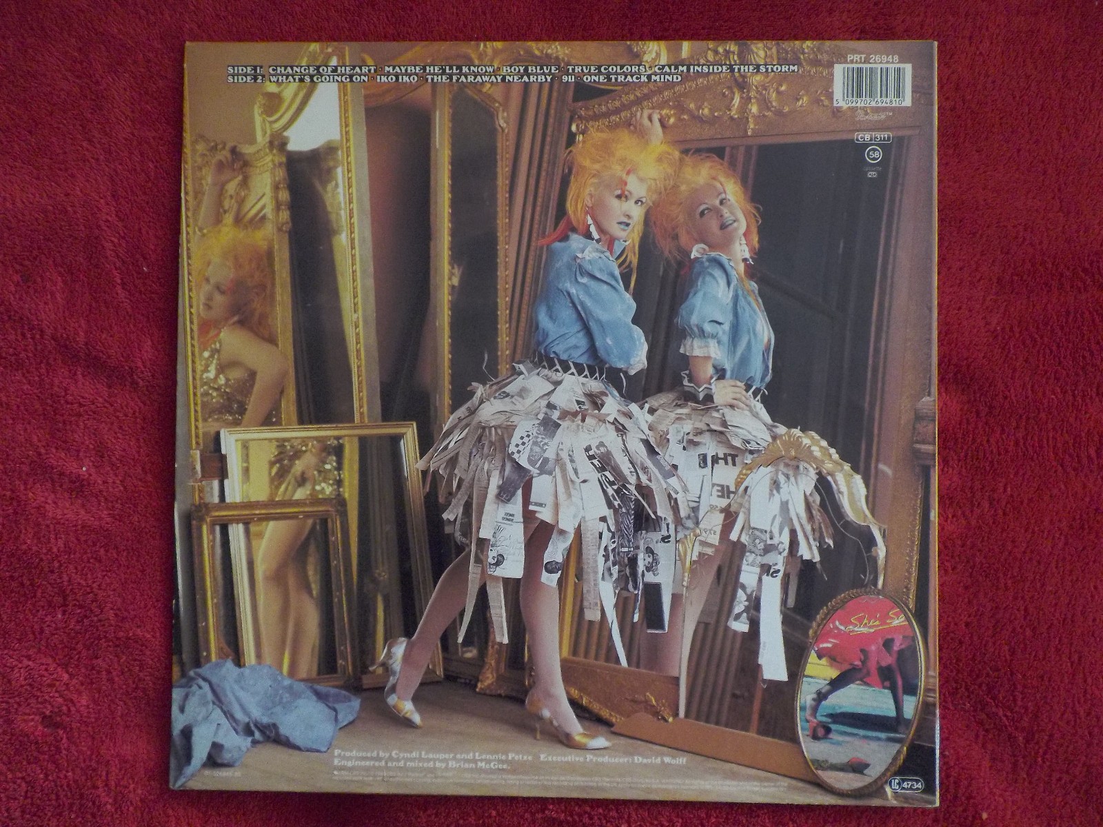 Cyndi Lauper – True Colors | LP | Portrait PRT 26948, Niederlande 1986, Bild 2