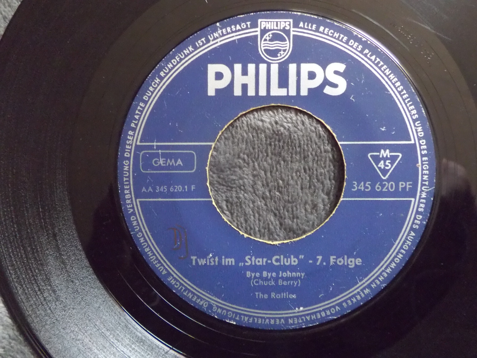 The Rattles – Bye, bye Johnny / Sticks and stones | Philips Star-Club Records 7″-Single