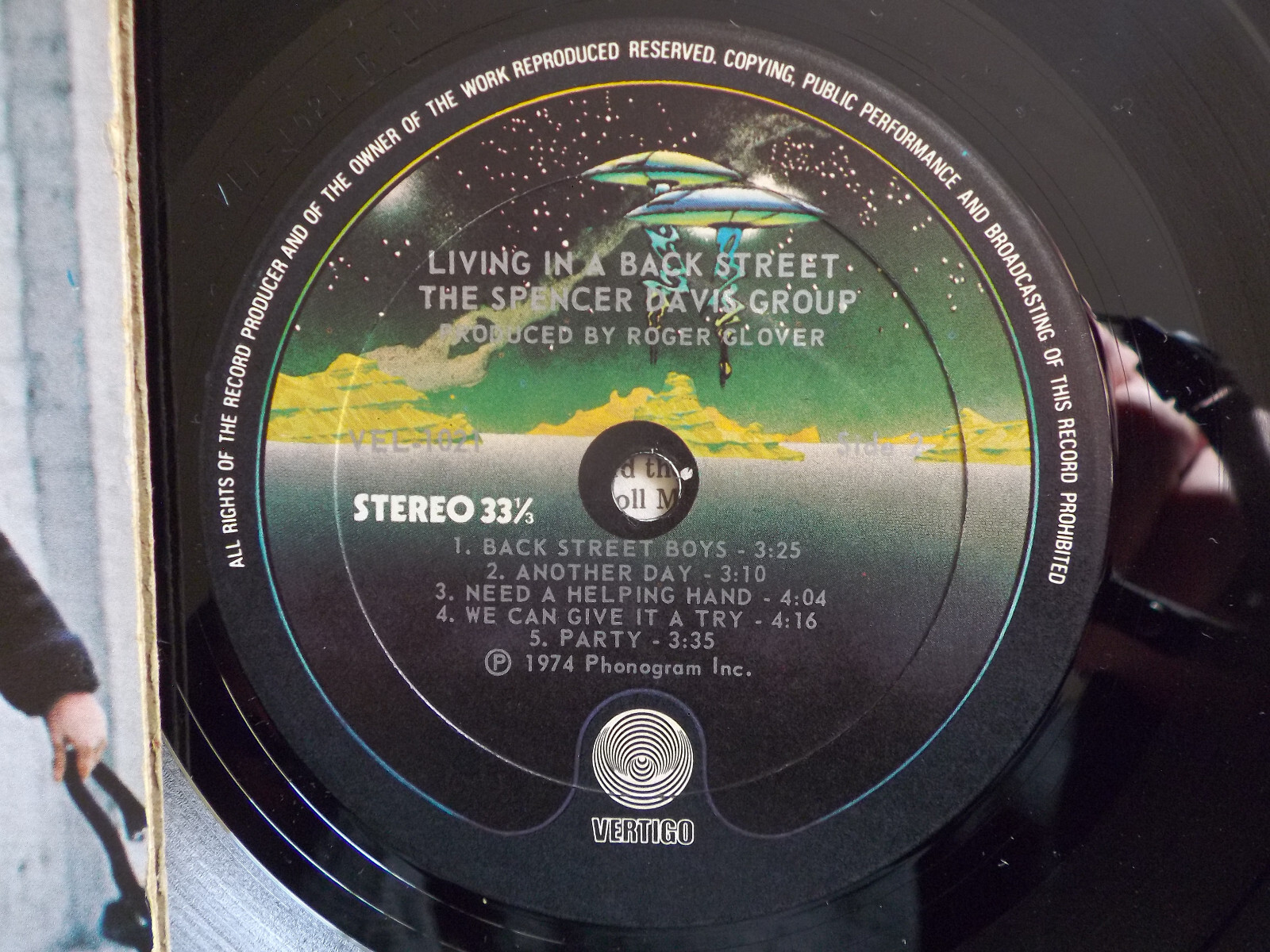 The Spencer Davis Group – Living in a back street (LP, USA, 1974), Bild 2