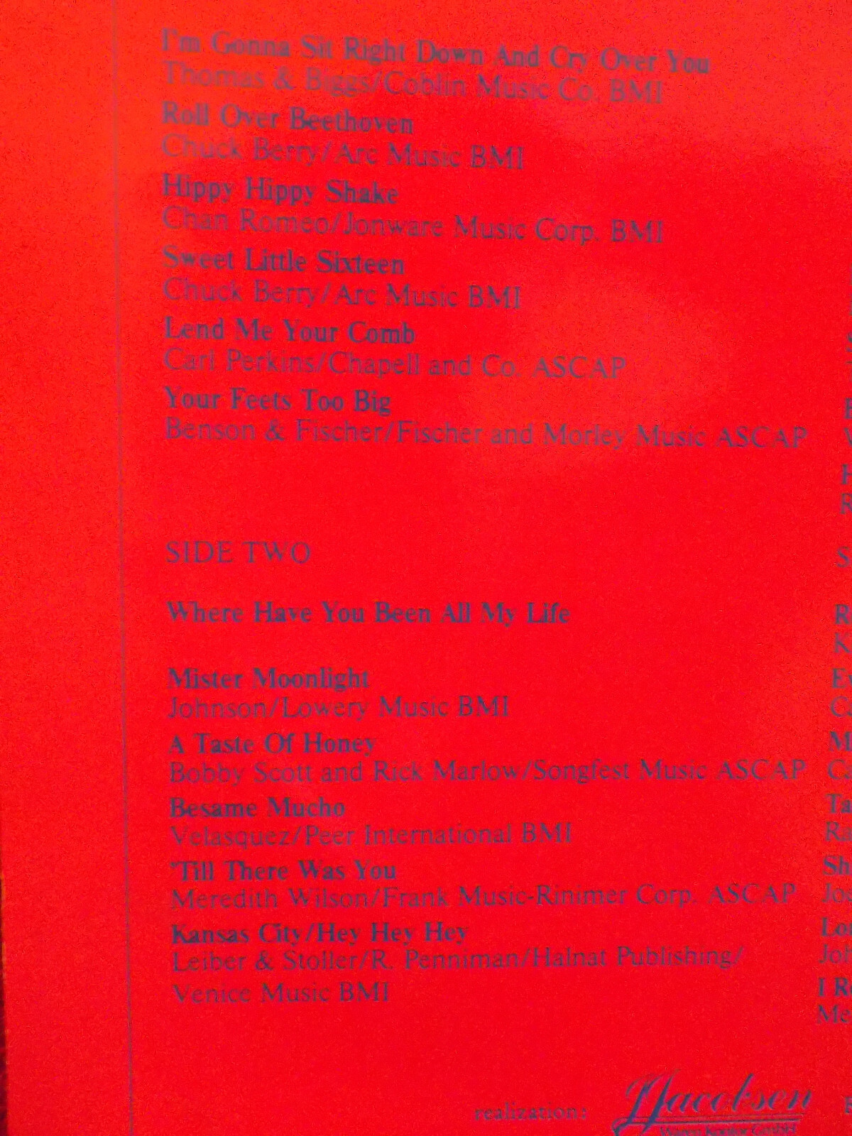 The Beatles – 1960–1962 – 3er-LP-Set, Bild 3