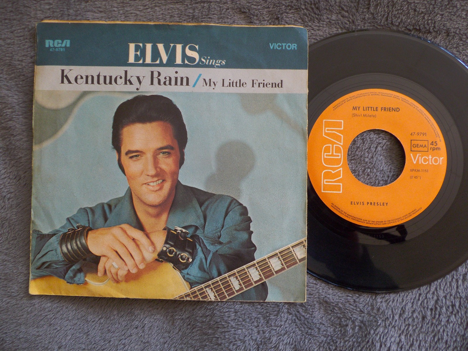 Elvis Presley – Kentucky friend / My little friend | RCA Records 47-9791, Bild 2