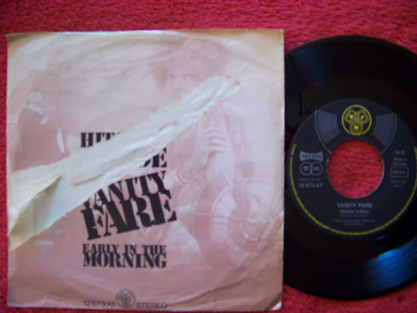 Vanity Fare – Hitchin´ a ride / Farly in the morning (DJM Records, 12 673)