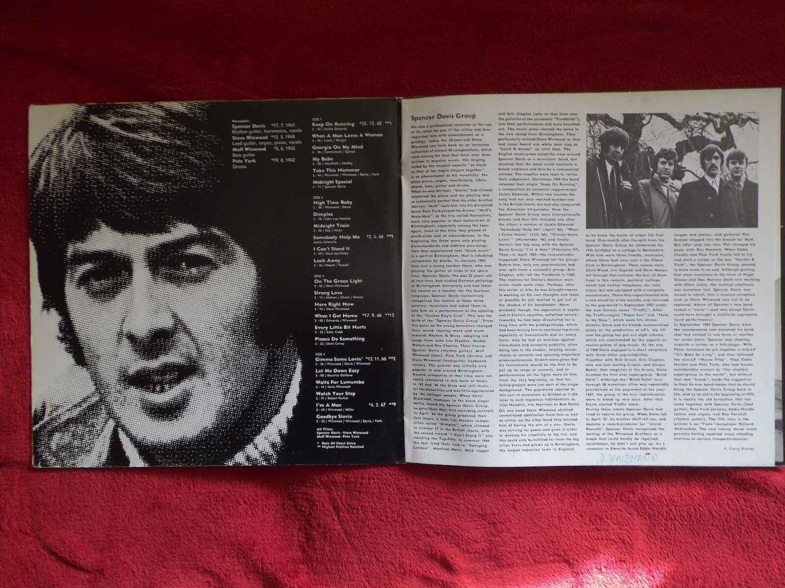 Spencer Davis Group feat. Steve Winwood – Pop Chronik (Doppel-LP, Island Records, 1972), Bild 3