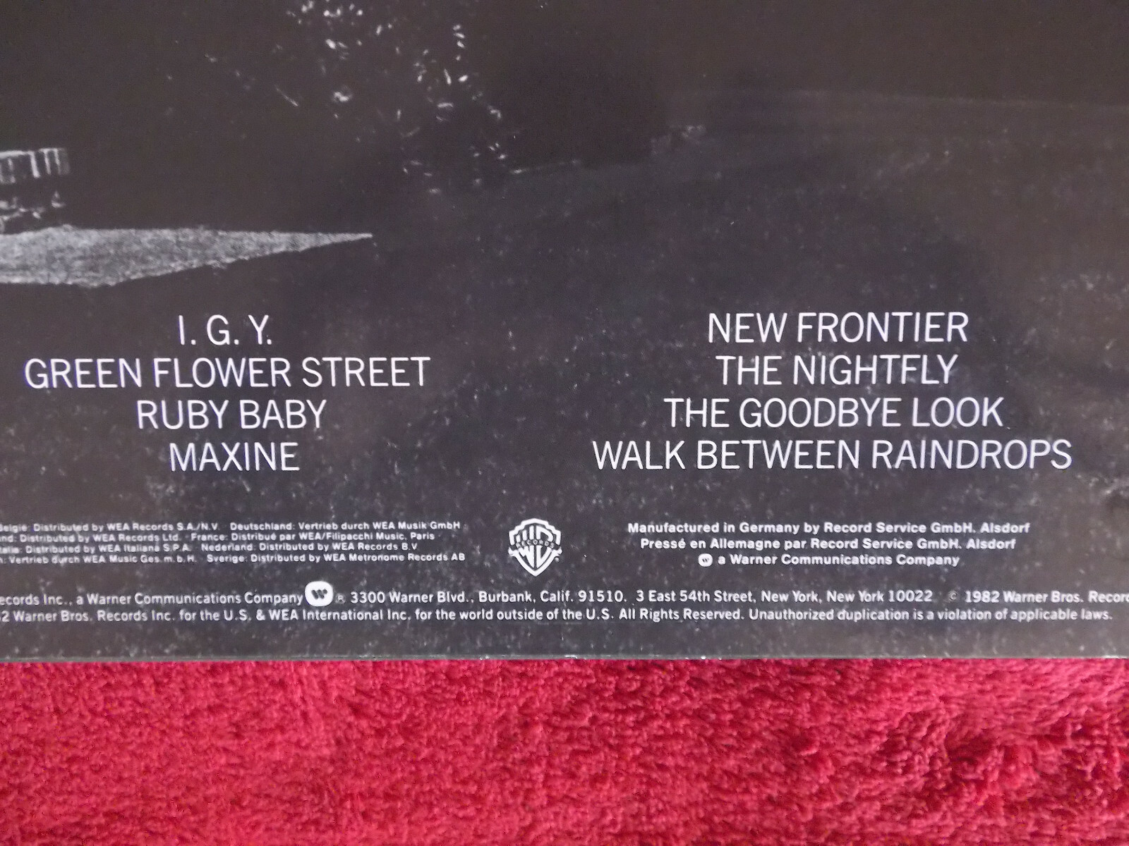 Donald Fagen – The Nightfly (LP, Warner Bros. Records, 1982), Bild 4
