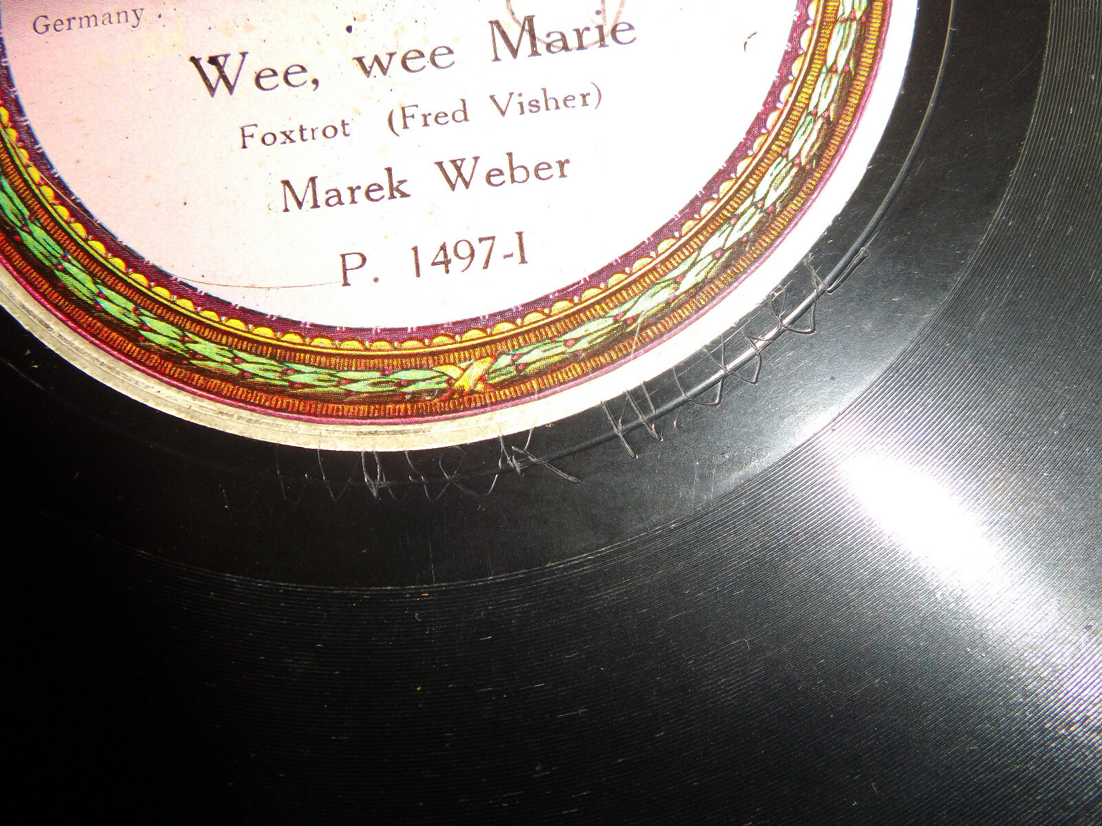 Marek Weber – Wee, wee Marie / Sixty seconds every minute (Schellack, 78 U/min), Bild 4