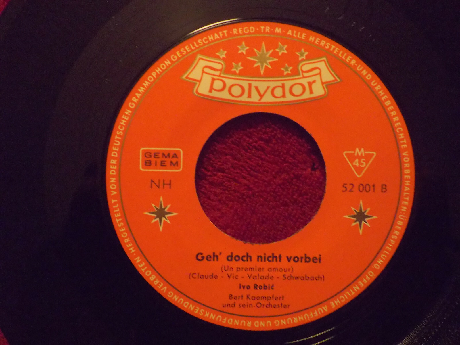 Ivo Robic – Danke schön! / Geh’ doch nicht vorbei | Polydor 52 001, Bild 2