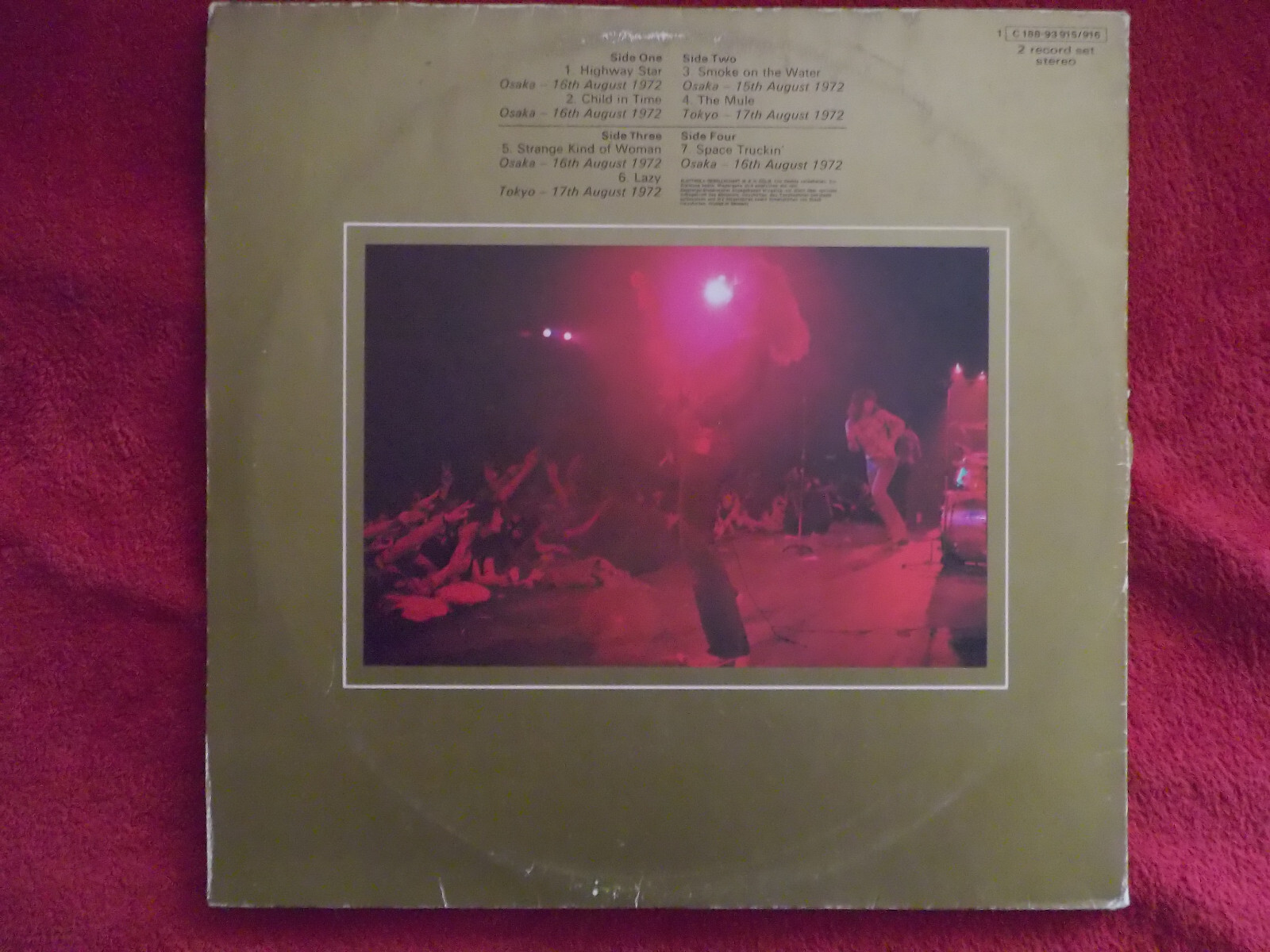 Deep Purple – Made in Japan (deutsche Doppel-LP, 1972), Bild 4