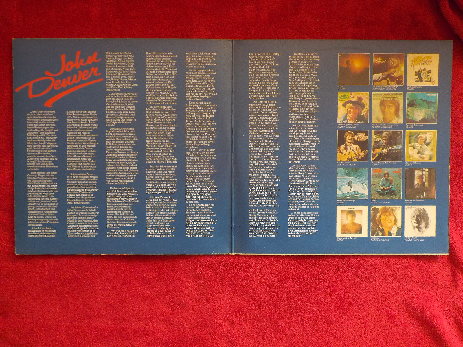 John Denver – Seine großen Erfolge | RCA Records, D-LP, 1978, Bild 2