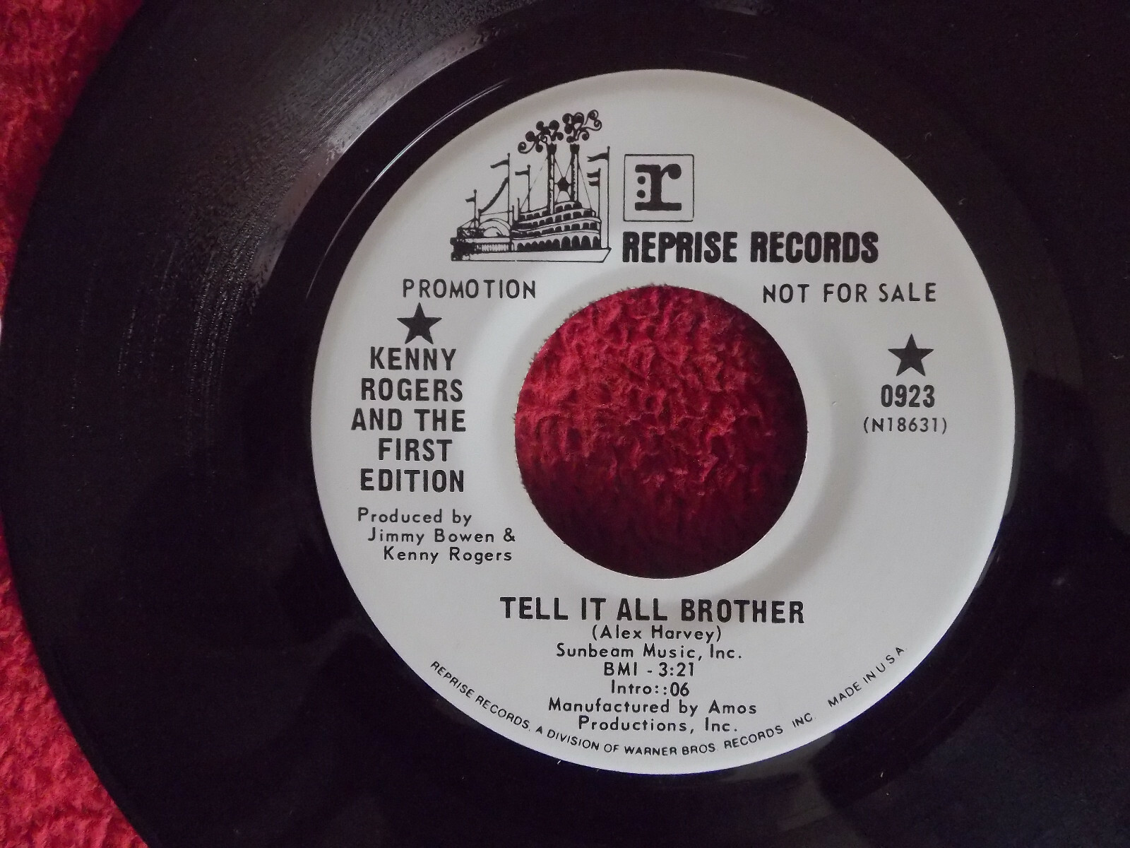 Kenny Rogers & the First Edition – Tell It All Brother / Just Remember You’re My Sunshine (Promo-Single), Bild 2