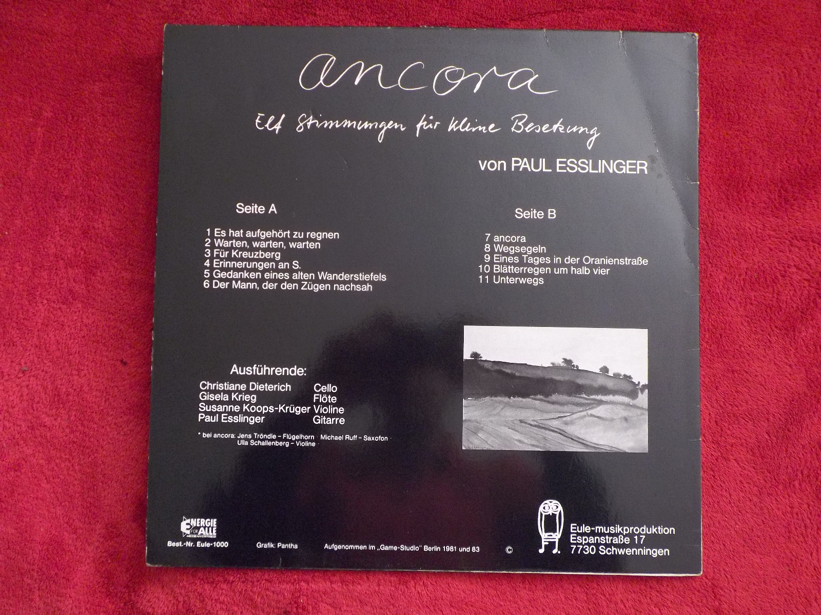 Paul Esslinger – Ancora (Eule, LP), Bild 2