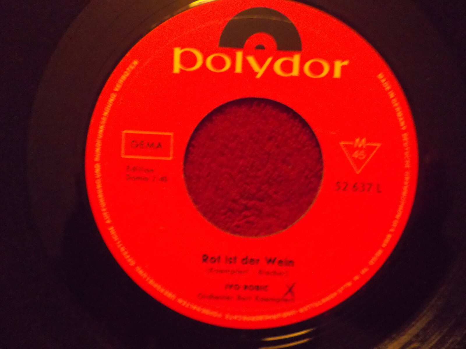 Ivo Robic – Rot ist der Wein / Wer so jung ist wie du | Polydor 52 637