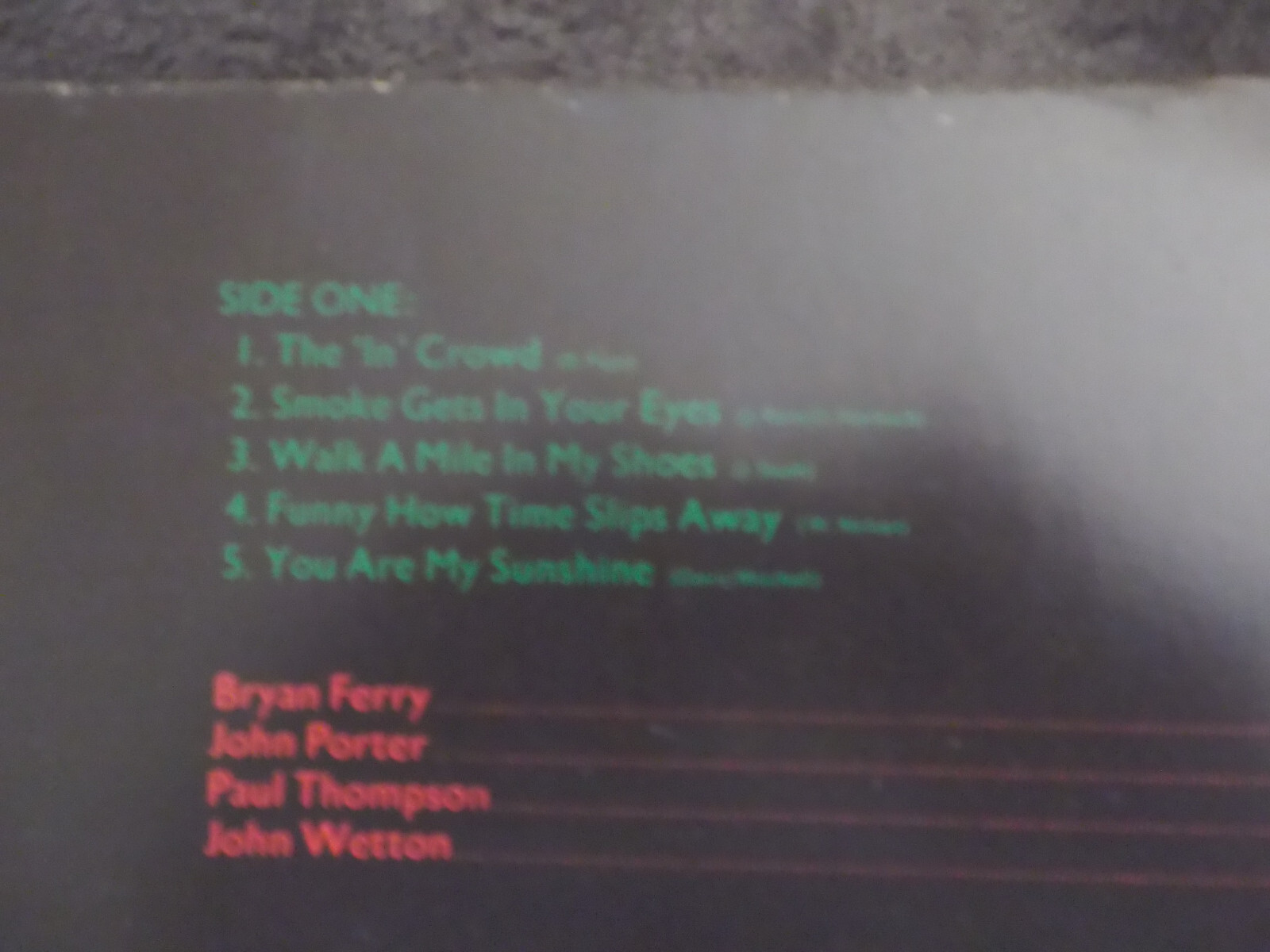 Bryan Ferry – Another time, another place | Island LP, Bild 3