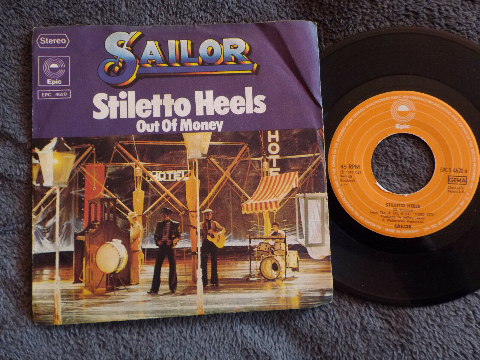 Sailor – Stiletto Heels / Out of Money (7″-Single, 1976)