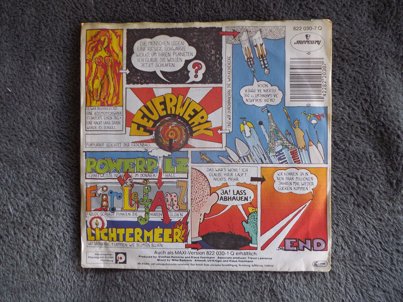 Stephan & Nina – Feuerwerk / Fireworks (Mercury 45, 1984), Bild 2