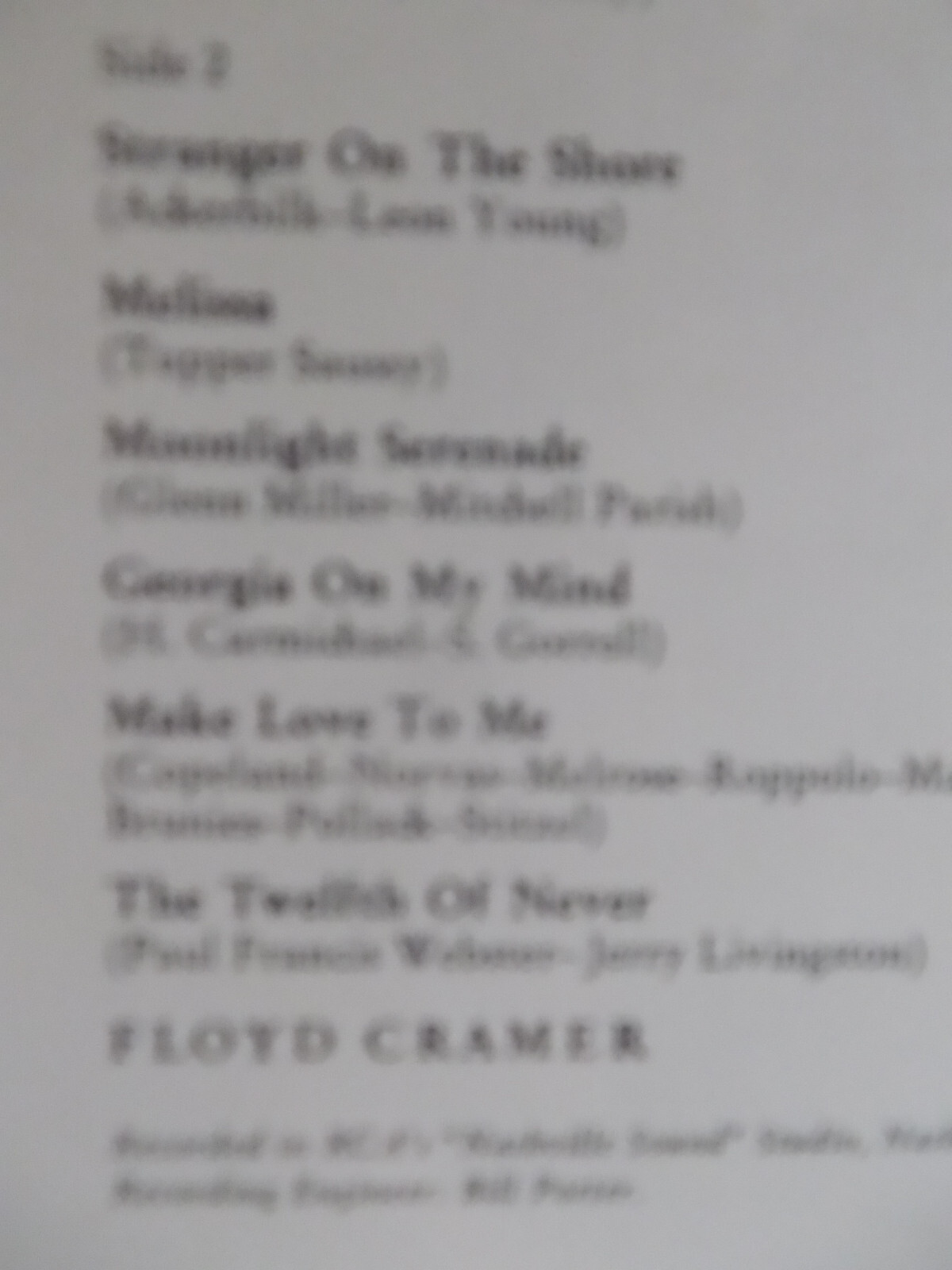 Floyd Cramer – Swing along with Floyd Cramer (RCA Records, LPM 2642, LP, 1963), Bild 4