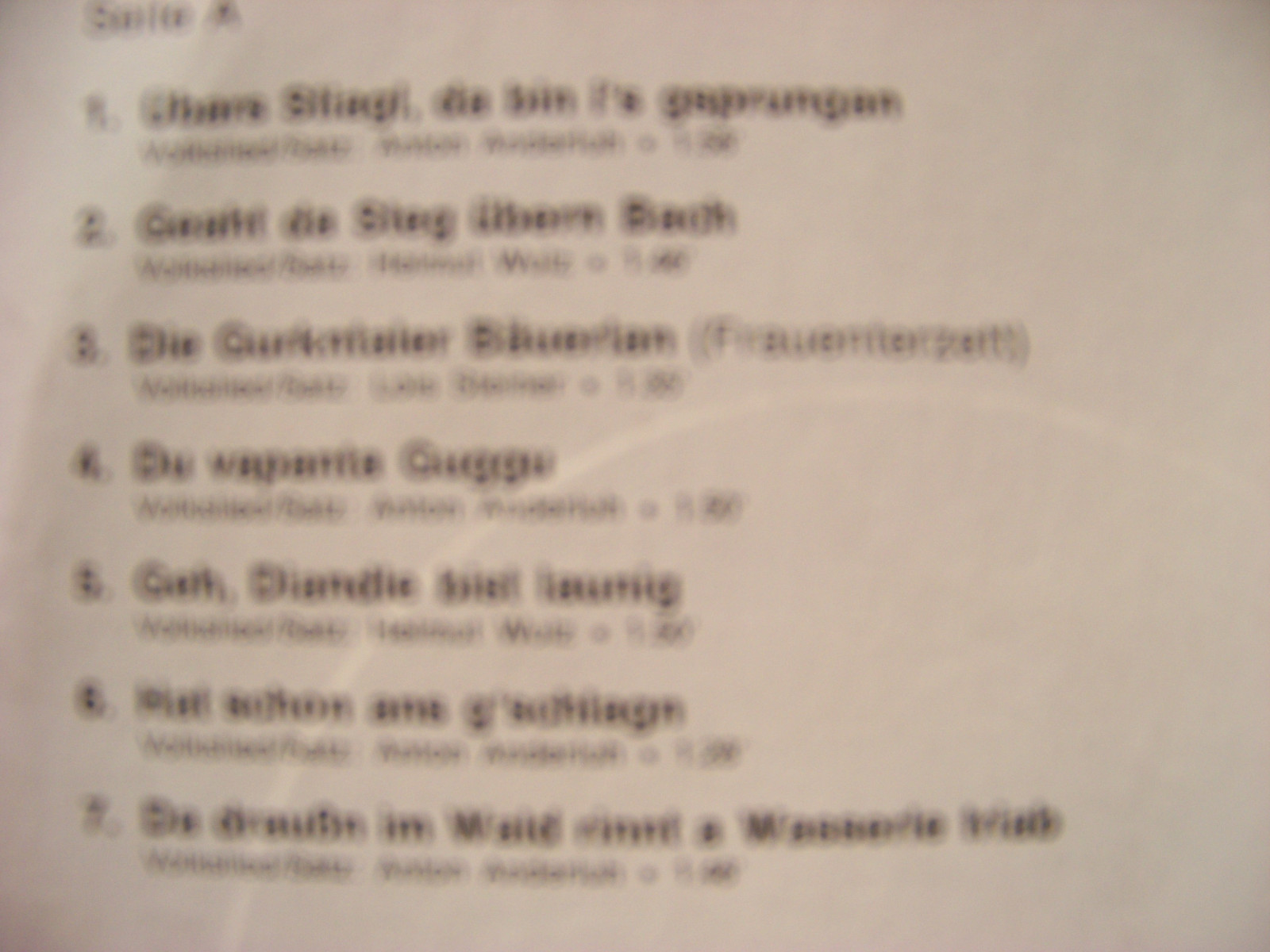 Alte Kärntner Liebeslieder – Vokalensemble Völkermarkt (LP), Bild 3