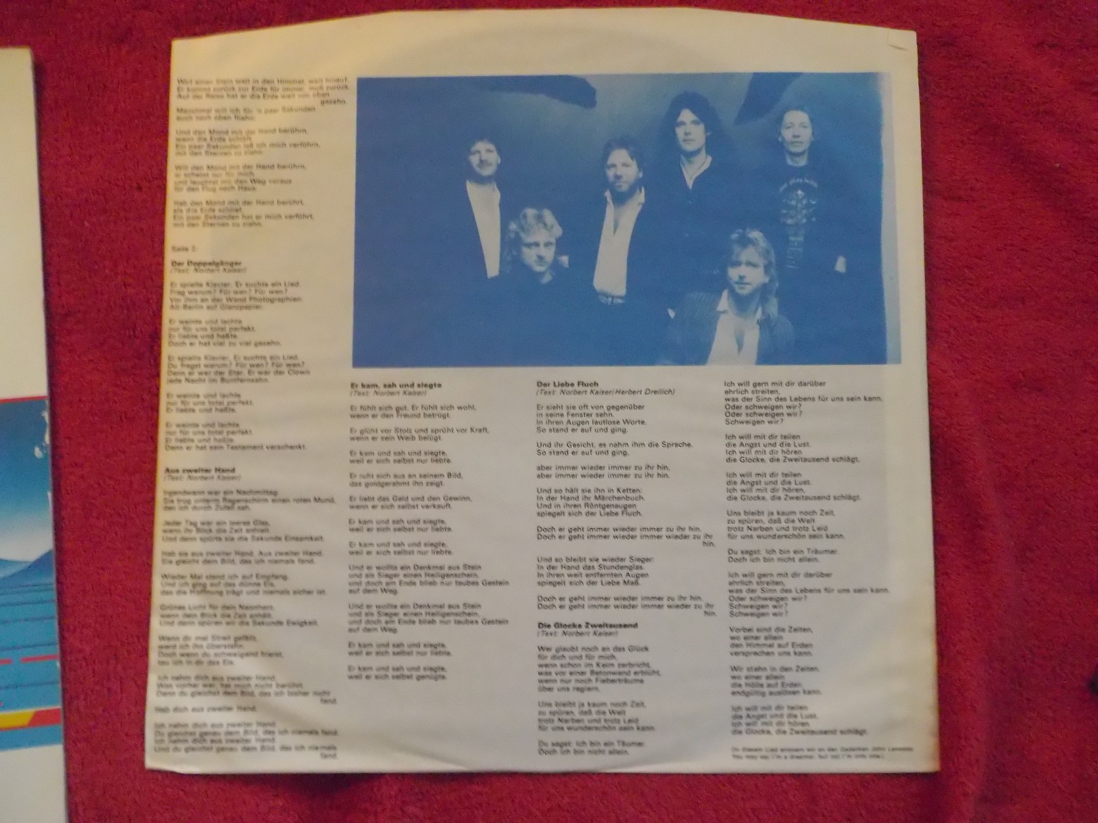 Karat – Fünfte Jahreszeit | LP, Amiga Records, 1987, Bild 2