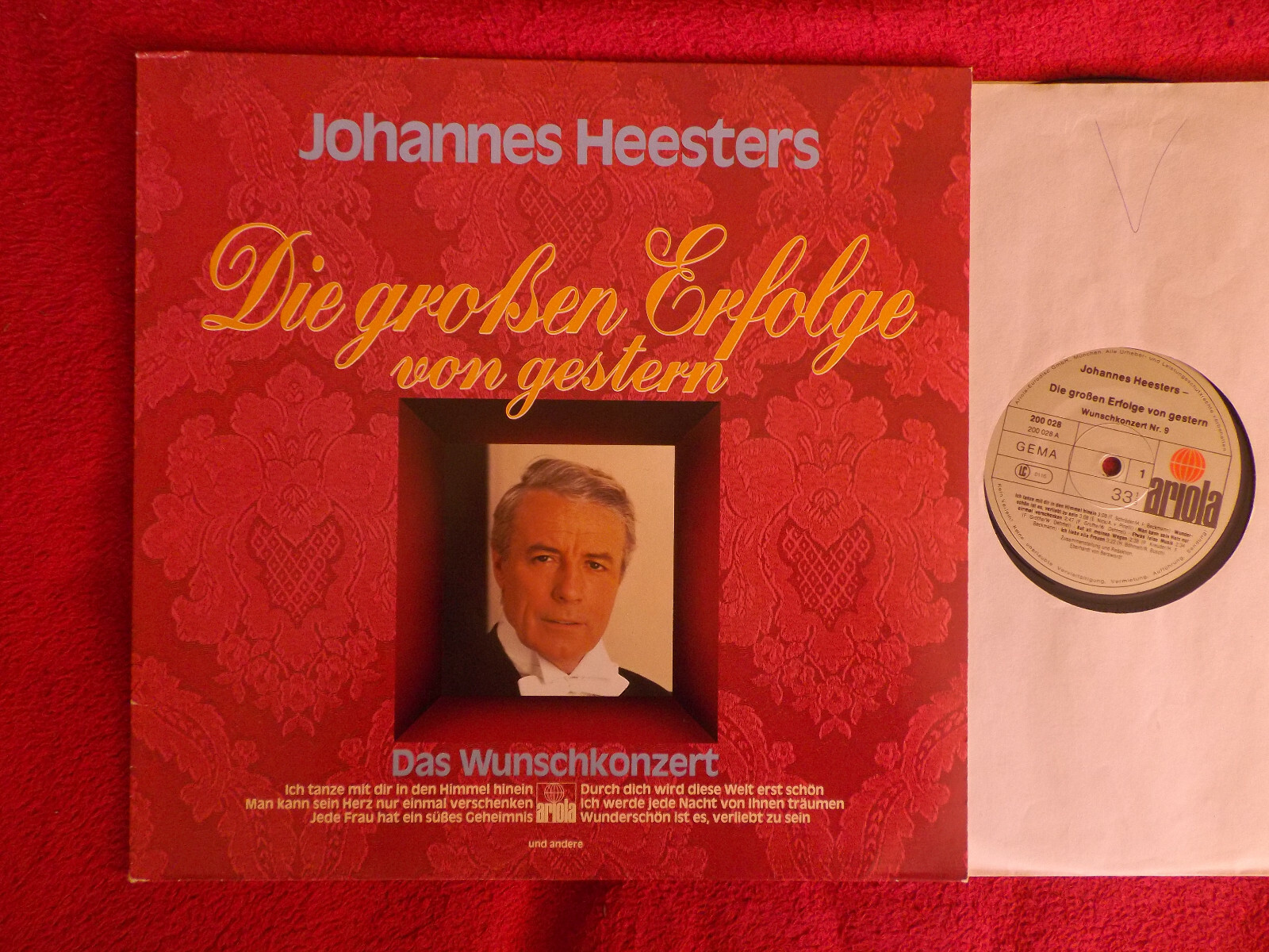 Johannes Heesters – Die großen Erfolge von gestern (Ariola LP)