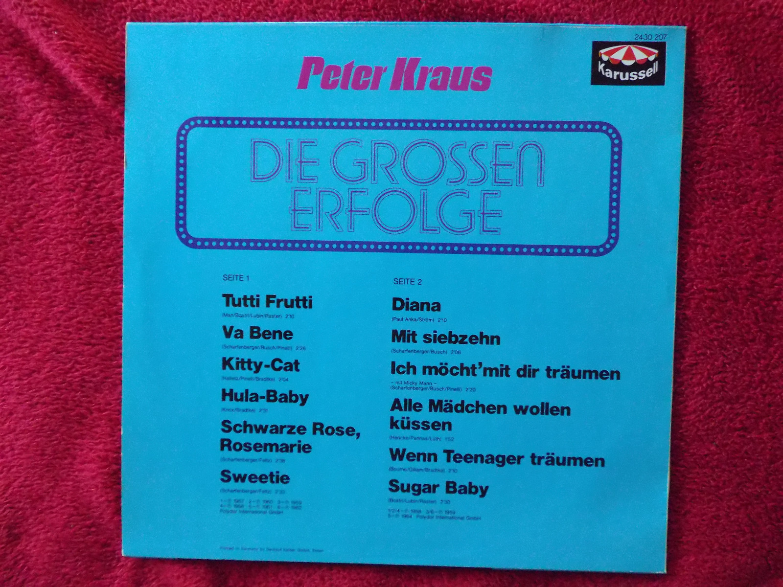 Peter Kraus – Die grossen Erfolge (LP), Bild 2