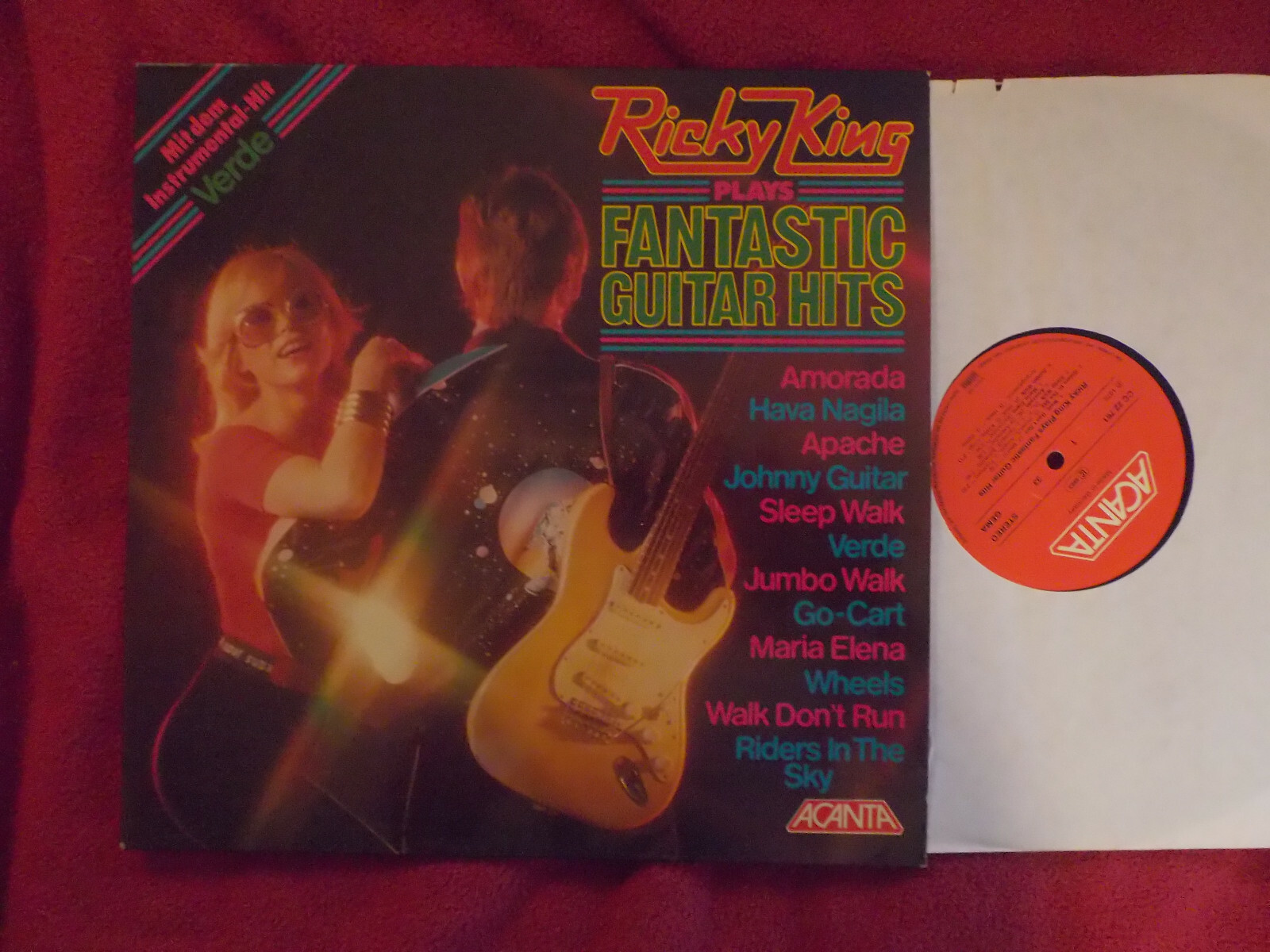 Ricky King – plays fantastic guitar hits (LP, Acanta Records, 1976)