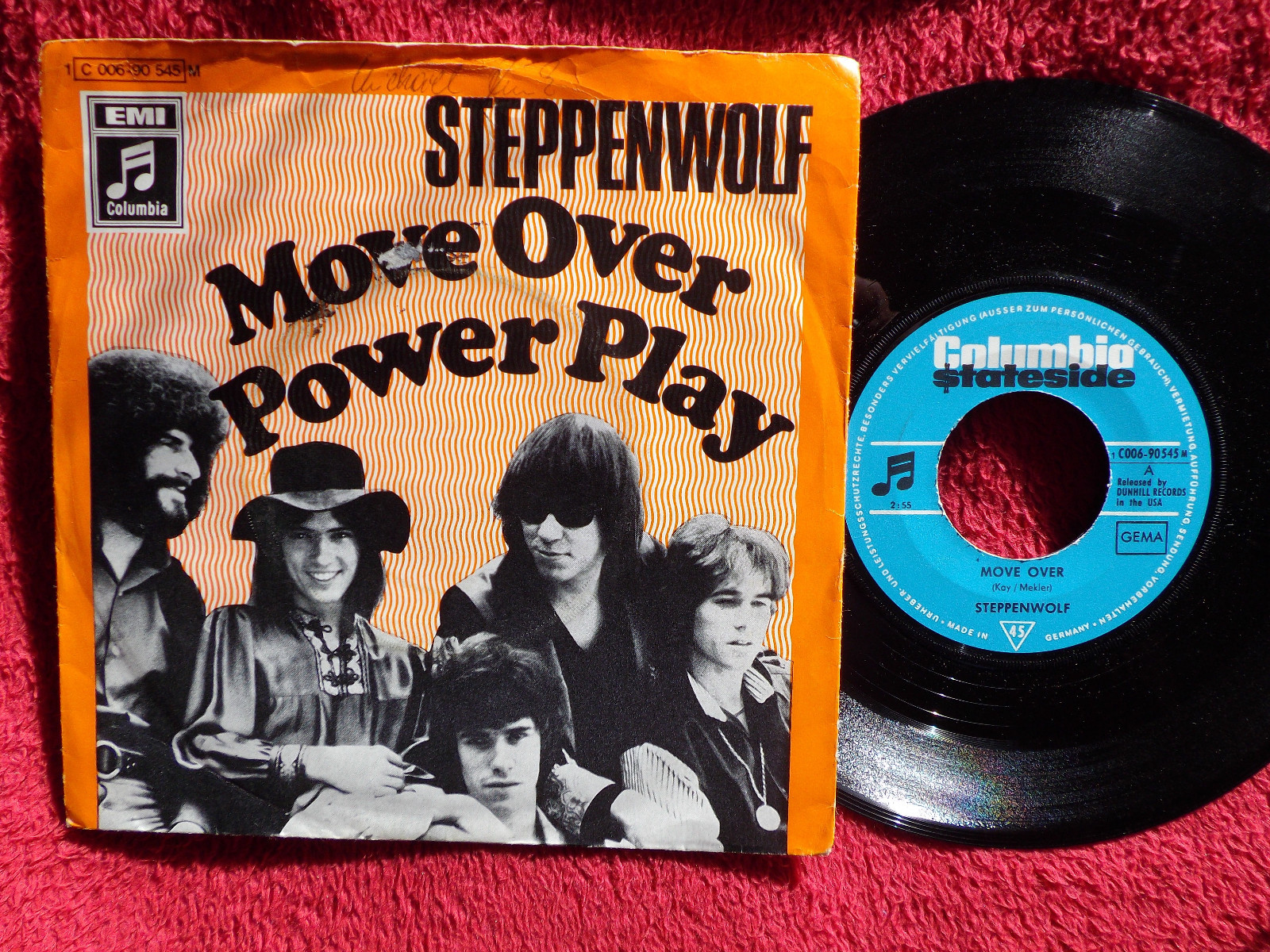 Steppenwolf – Move over / Power play | Columbia 45 rpm Single