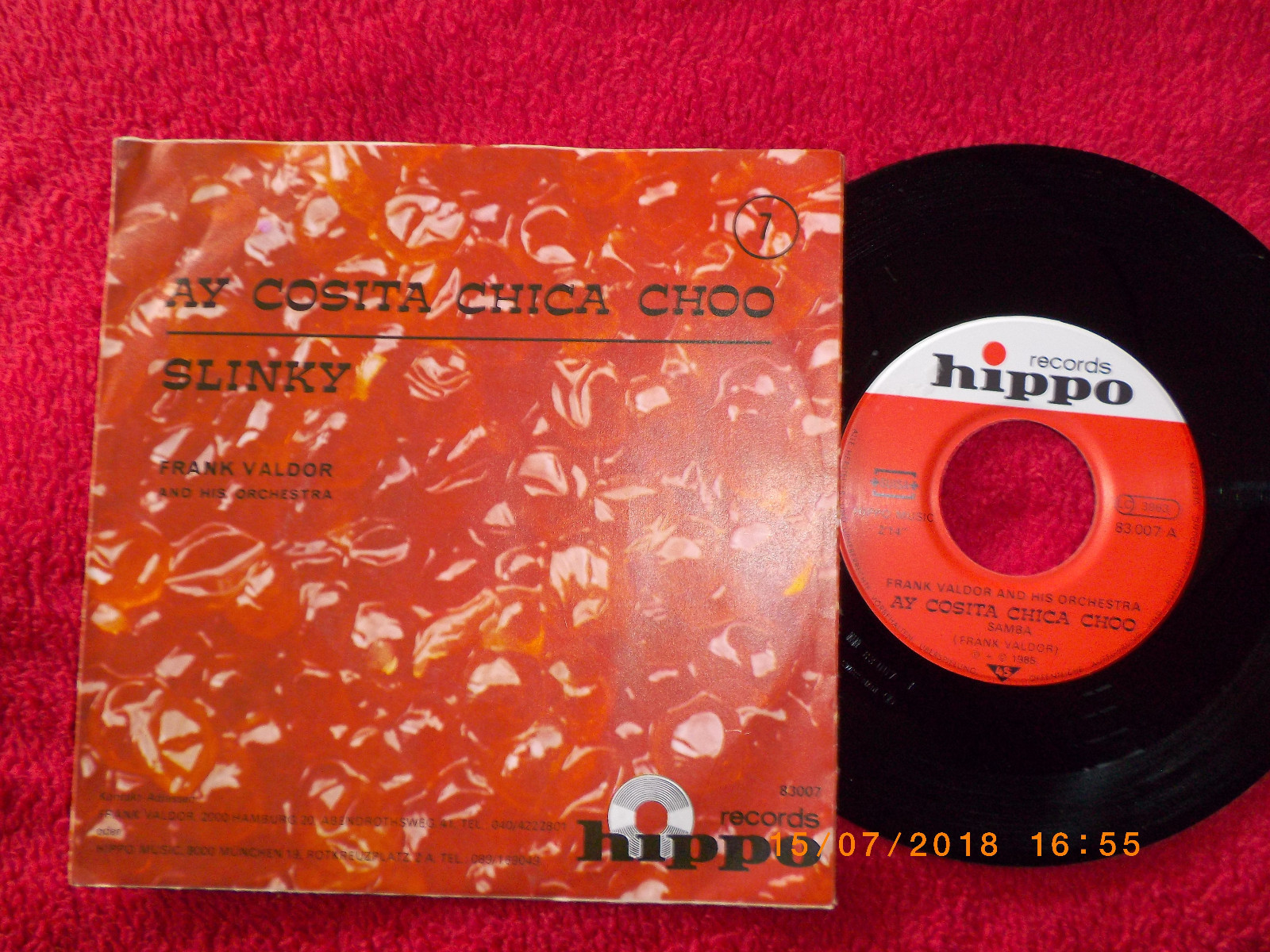 Frank Valdor – Ay cosita chica choo / Slinky (Hippo Records 83 007)
