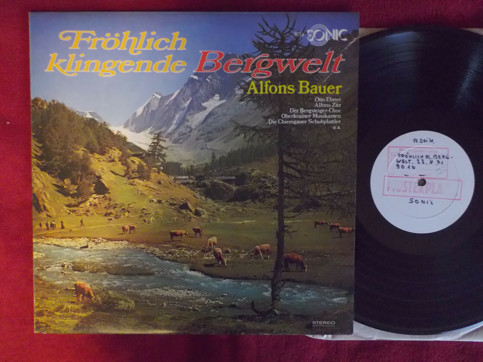 Alfons Bauer – Fröhlich klingende Bergwelt (Sonic Records 9016, LP)