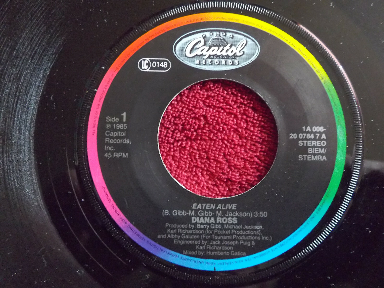 Diana Ross – Eaten Alive / I'm Watching You | Capitol Records, 7″-Single