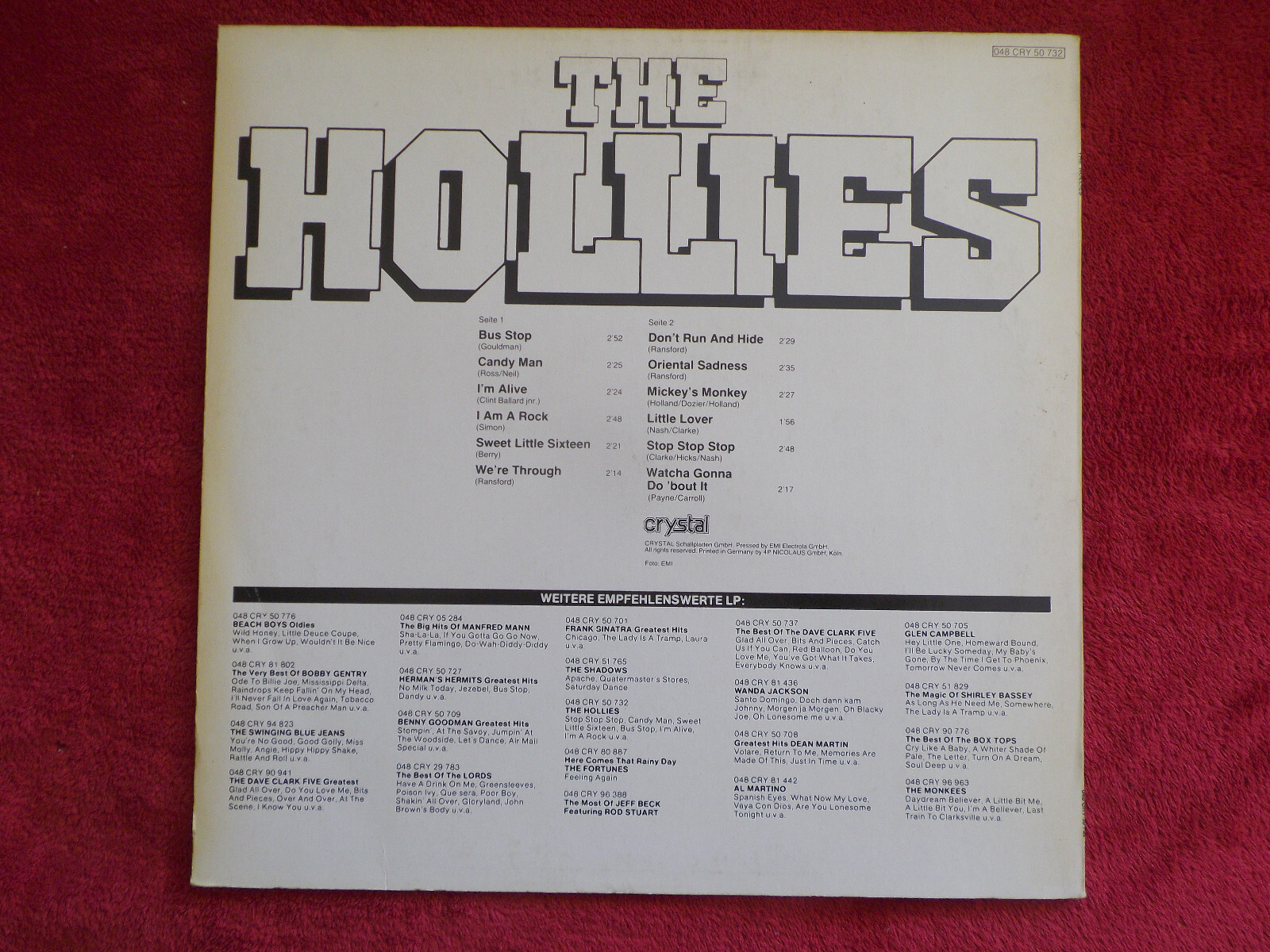 The Hollies – The Hollies (LP, Deutschland), Bild 2