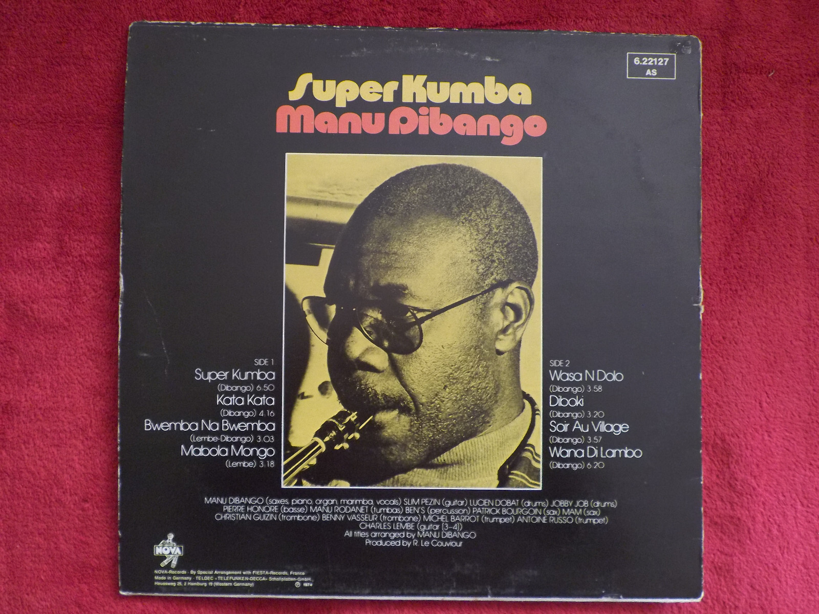 Manu Dibango – Super Kumba | Nova Records, LP, Deutschland 1974, Bild 2