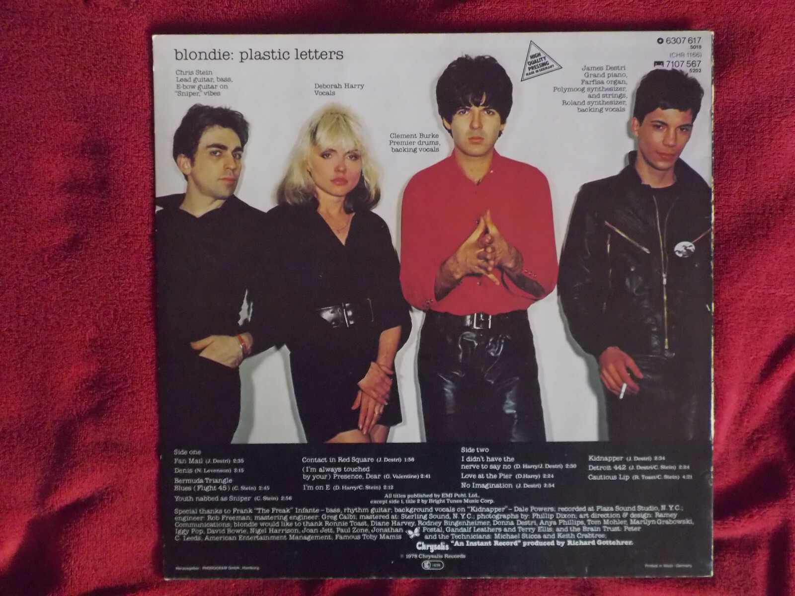 Blondie – Plastic Letters (Chrysalis Records, 1978), Bild 2