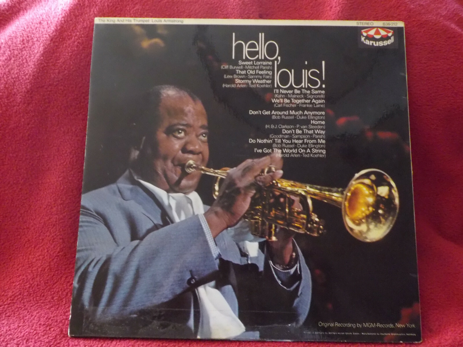 Louis Armstrong – Hello, Louis ! (LP, Karussell Records, 1965), Bild 2
