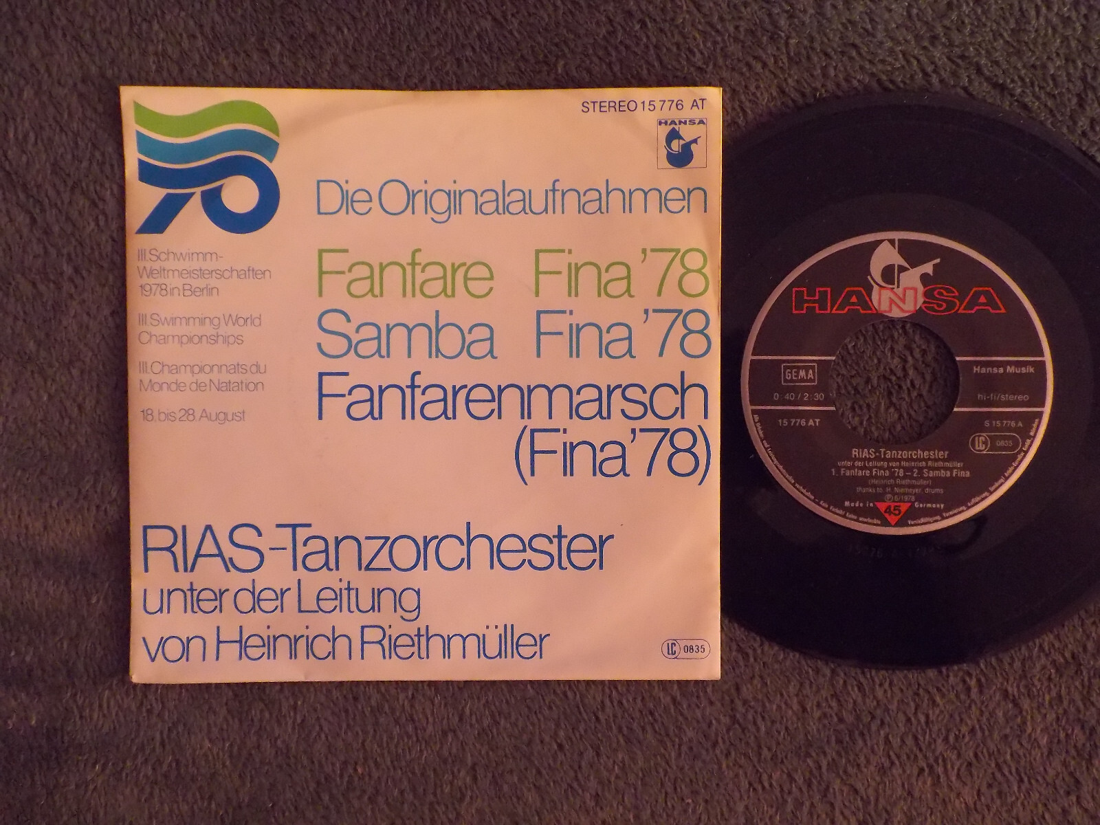 RIAS - Tanzorchester – Fanfare Fina ´78 / Samba Fina ´78 / Fanfarenmarsch (Hansa, 1978)