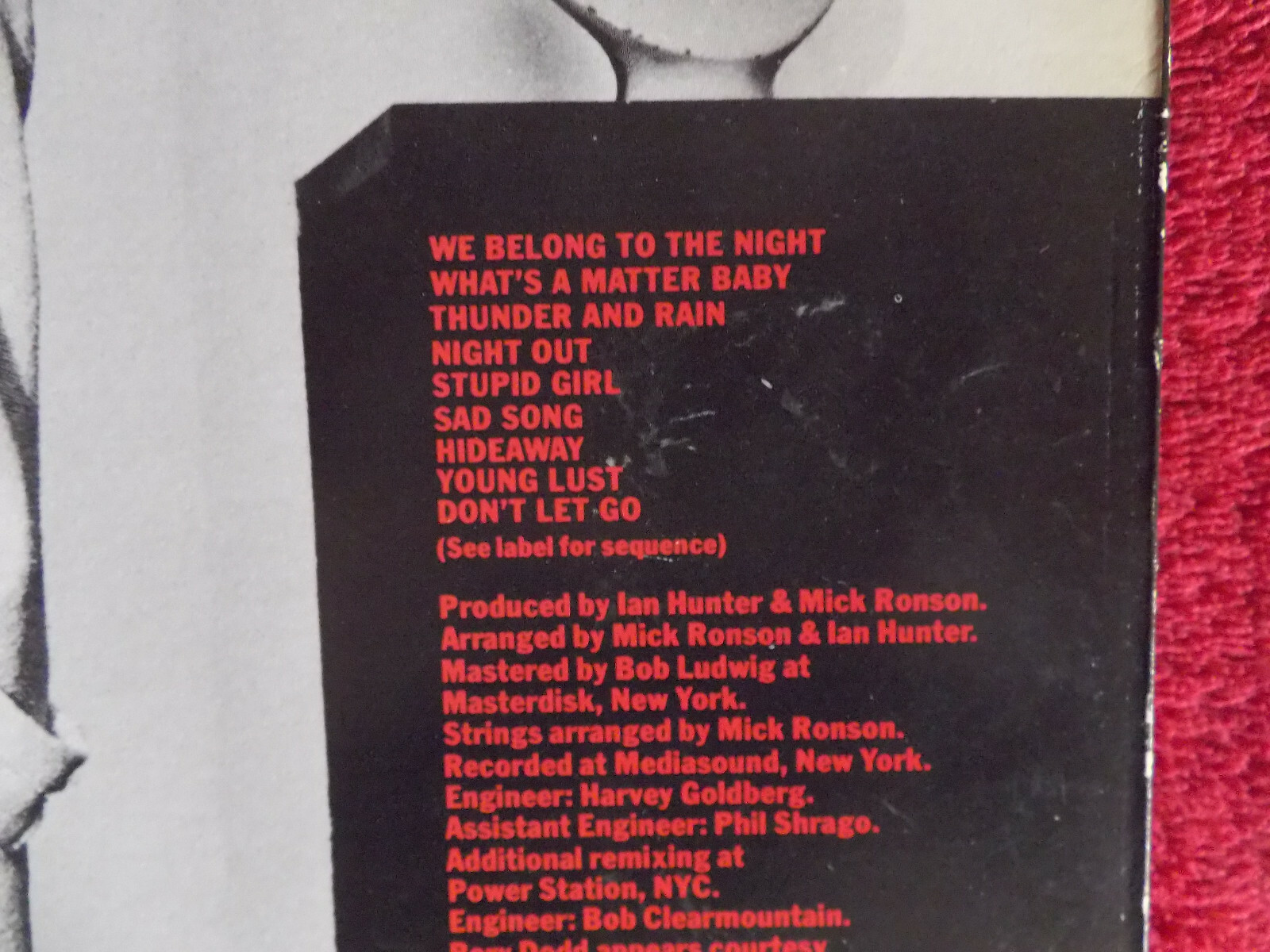 Ellen Foley – Nightout | LP, Epic Records, 1979, Bild 4