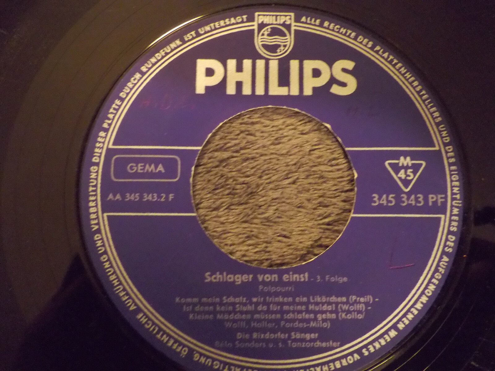 Die Rixdorfer Sänger – Schlager von einst: Potpourri, Folge 3 (Single), Bild 2